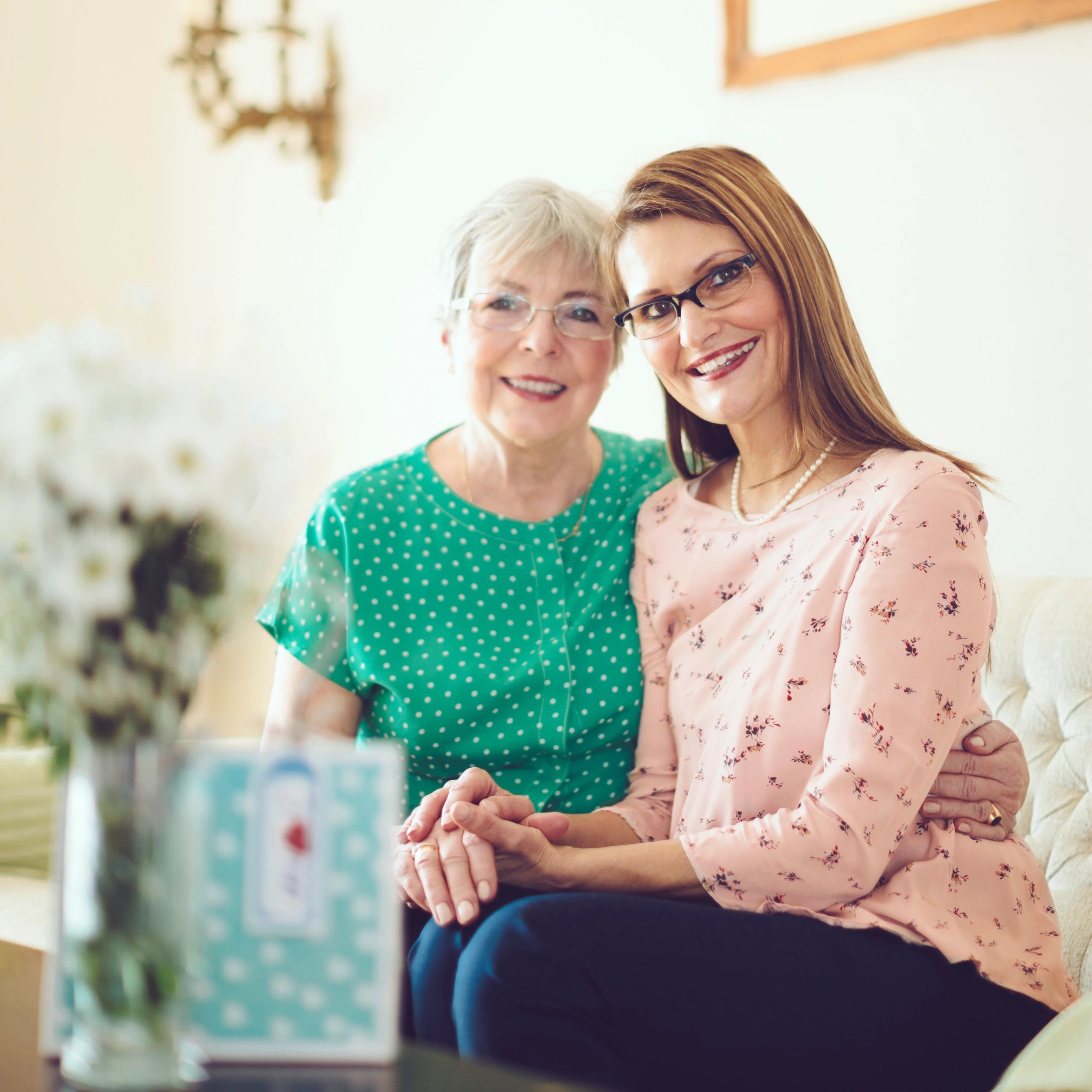 Mother and daughter portrait